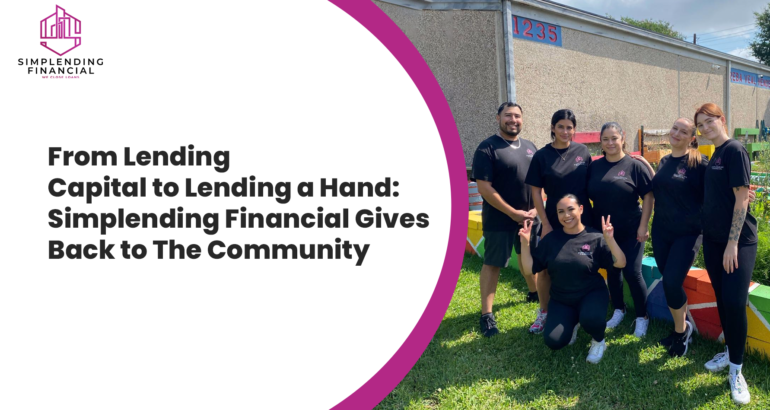 From Lending Capital to Lending a Hand: Simplending Financial Gives Back to The Community