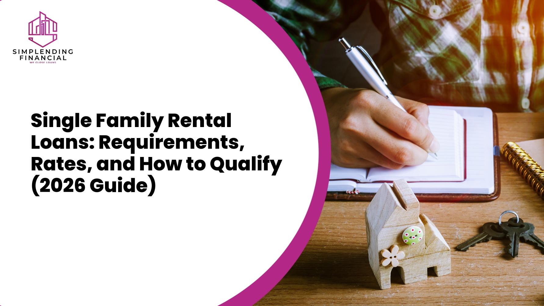 Single Family Rental Loans: Requirements, Rates, and How to Qualify (2026 Guide)